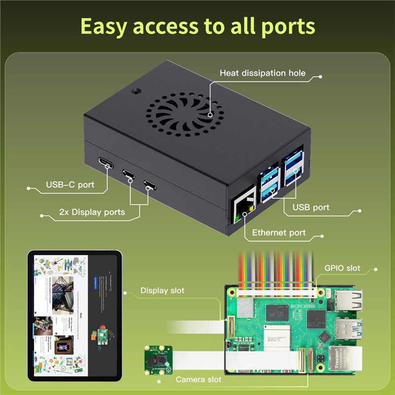 T23C ชุดเริ่มต้น Irasptek สำหร - Raspberry Pi 5 8Gb Board บทวิจารณ์และราคา