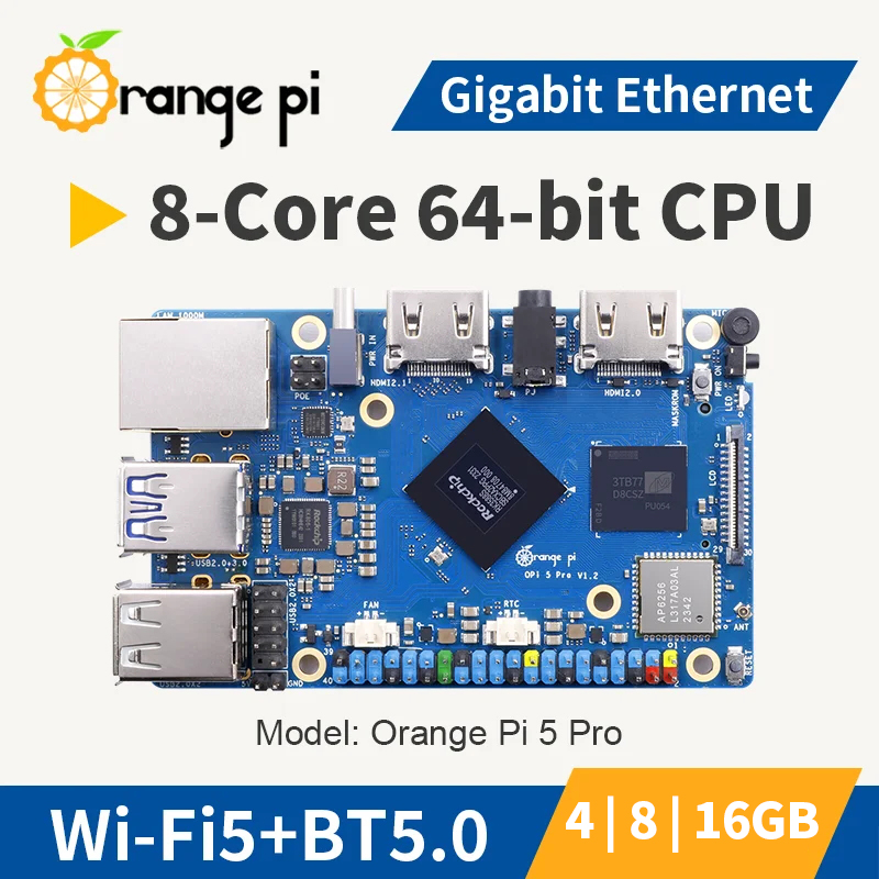 Orange Pi 5 Pro 16 8 4GB RAM L - Orange Pi 5 Plus 16Gb บทวิจารณ์และราคา